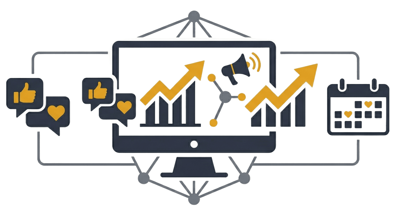 Servicio de Marketing Digital y Gestión de Redes Sociales Profesional por INHIVE Tech Development