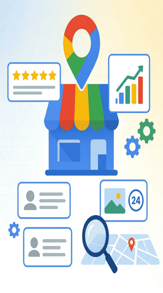 Servicio de Google Business Profile y Local SEO Ofrecido por INHIVE Technology Development & Consulting